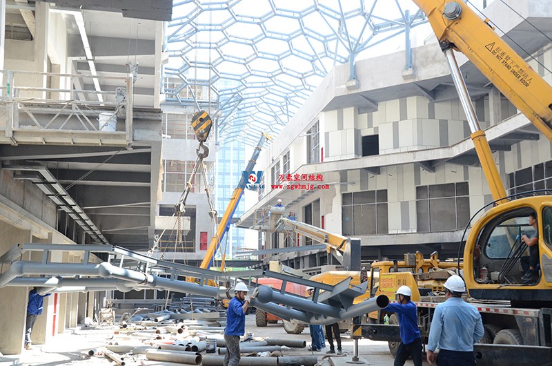 嘉興長(zhǎng)安里ETFE氣枕鋼膜結(jié)構(gòu)頂棚工程現(xiàn)場(chǎng)學(xué)習(xí)觀摩會(huì) 嘉興長(zhǎng)安里ETFE氣枕鋼膜結(jié)構(gòu)頂棚工程現(xiàn)場(chǎng)學(xué)習(xí)觀摩會(huì)