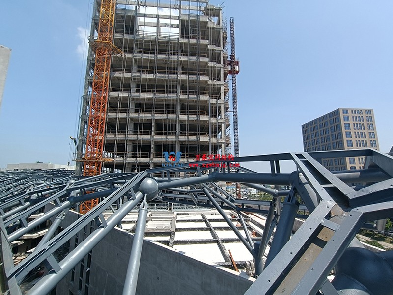 嘉興長(zhǎng)安里ETFE氣枕鋼膜結(jié)構(gòu)頂棚工程現(xiàn)場(chǎng)學(xué)習(xí)觀摩會(huì) 嘉興長(zhǎng)安里ETFE氣枕鋼膜結(jié)構(gòu)頂棚工程現(xiàn)場(chǎng)學(xué)習(xí)觀摩會(huì)