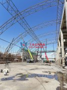 內(nèi)蒙能源長城五礦選煤廠鋼骨架膜棚建設(shè)項目進(jìn)入膜結(jié)構(gòu)安裝階段